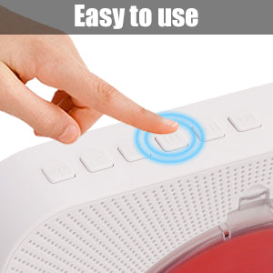 【Clearance Sale】Yintiny WHITE CD Player With Speaker, Portable CD Player For Home Decor